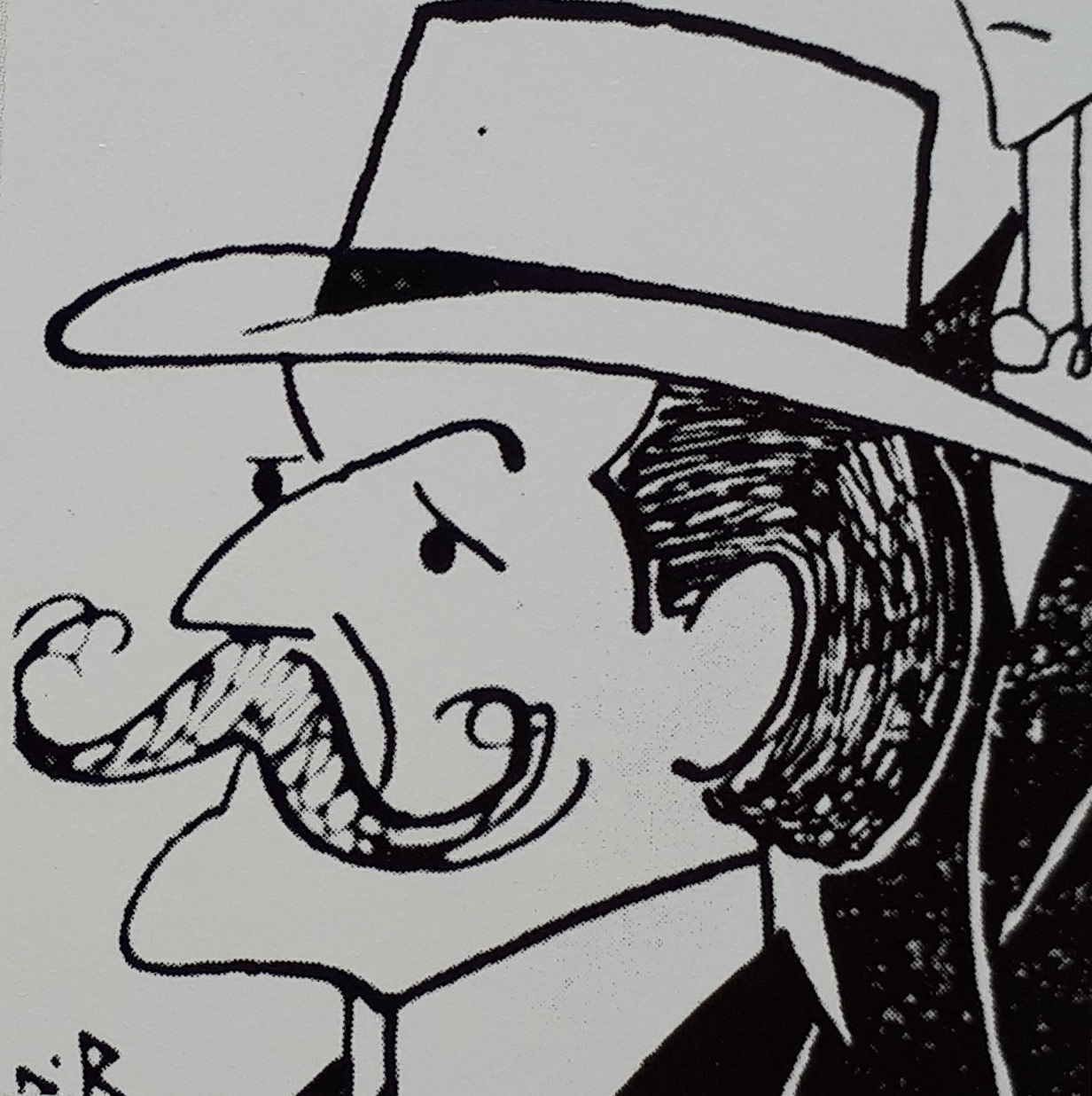Caricature de Maurice leblanc
