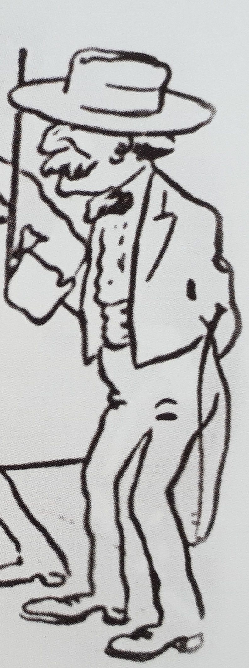 Caricature de Maurice leblanc