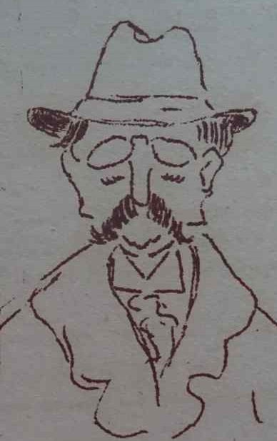 Caricature de Maurice leblanc