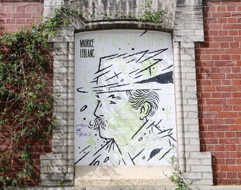 fresque de Maurice leblanc